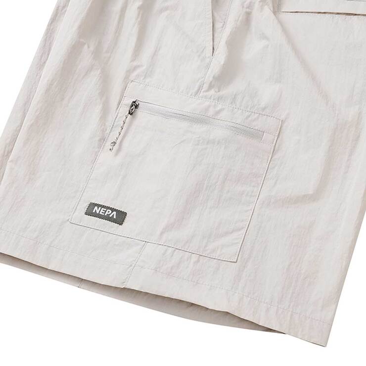네파 여성 우븐 카고 반바지 - 라이트 베이지, S