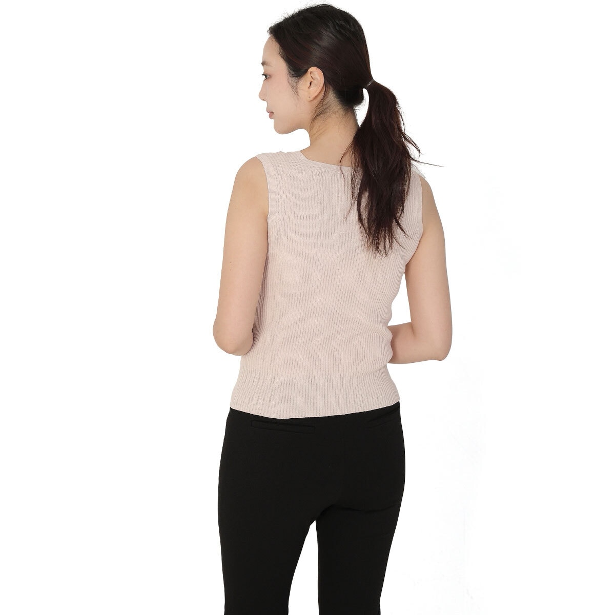 Benette Women's Sleeveless Wholegarment Knit Top - Beige