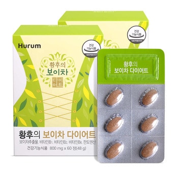 휴럼 황후의 보이차 다이어트 800mg x 60정x 2
