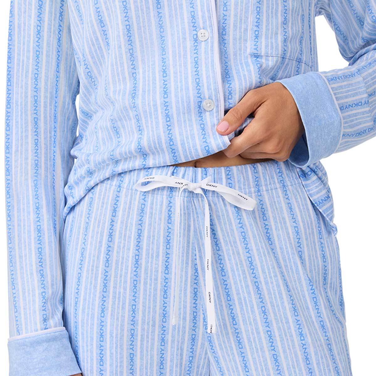 DKNY 여성 소프트 코지 파자마 세트 - 블루