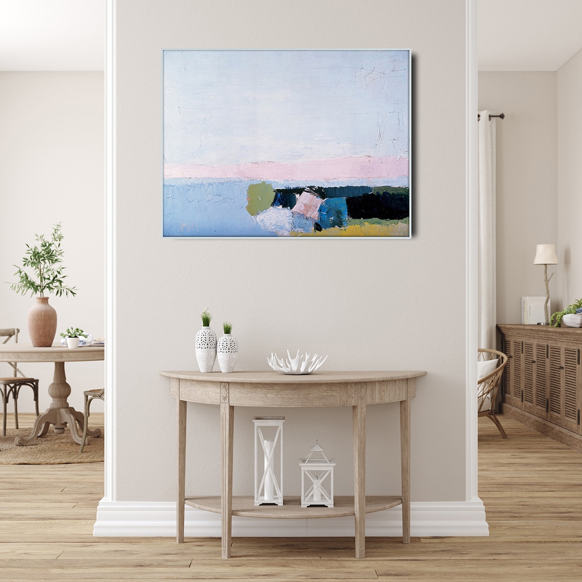 지클레 그림 액자 (80 x 60cm 또는 60 x 80cm) - 니콜라스 드 스탈 해안가