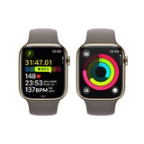 Apple Watch S9 45mm GPS+Cell GLD/CLY 스포츠 밴드 - M/L