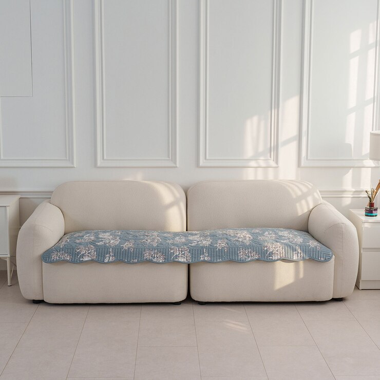 플로티나 뜨왈 순면 소파패드 70x180cm - 그린