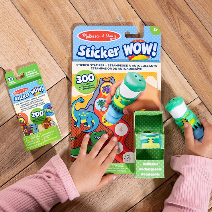 멜리사앤더그 스티커 와우 (리필 포함) - 공룡