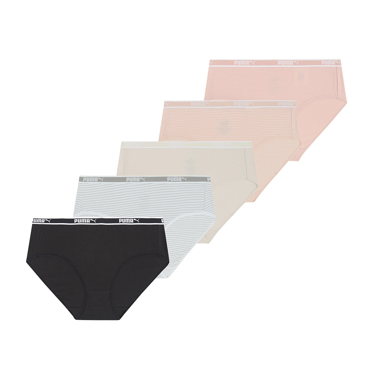 푸마 여성 무형광 안심 면팬티 5매 푸마 여성 무형광 안심 면팬티 5매