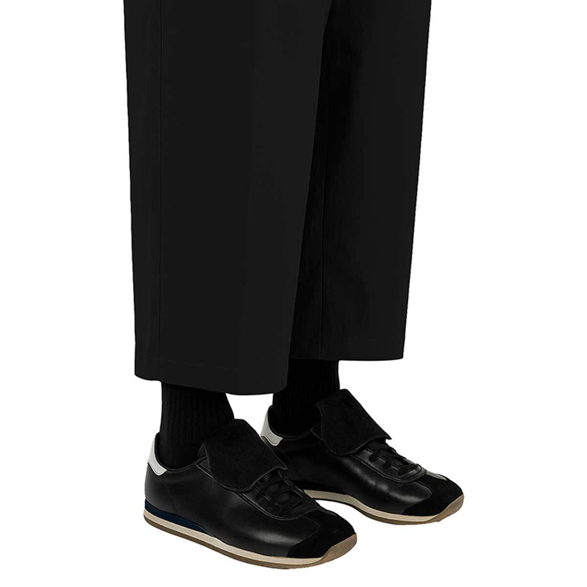 케네스콜 여성 나일론 밴딩 팬츠 - 블랙