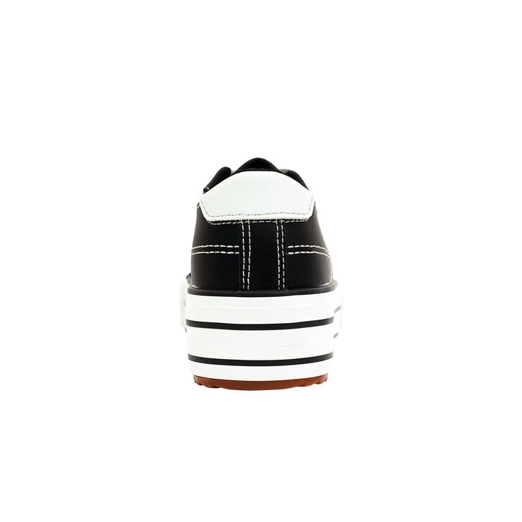 스프리스 여성 스티치 통굽 스니커즈 - 블랙, 225mm