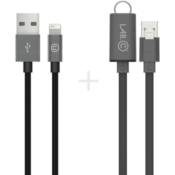 Lab.C 라이트닝 케이블 1.2M + 스트랩 라이트닝