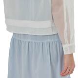 비지트 인 뉴욕 여성 시스루 메쉬 후드 점퍼