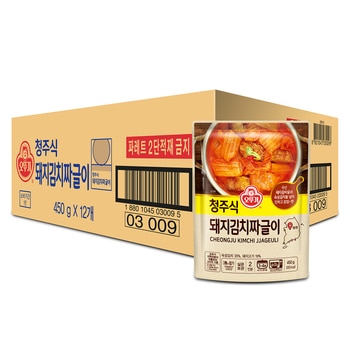 오뚜기 청주식 돼지김치짜글이 450g x 12