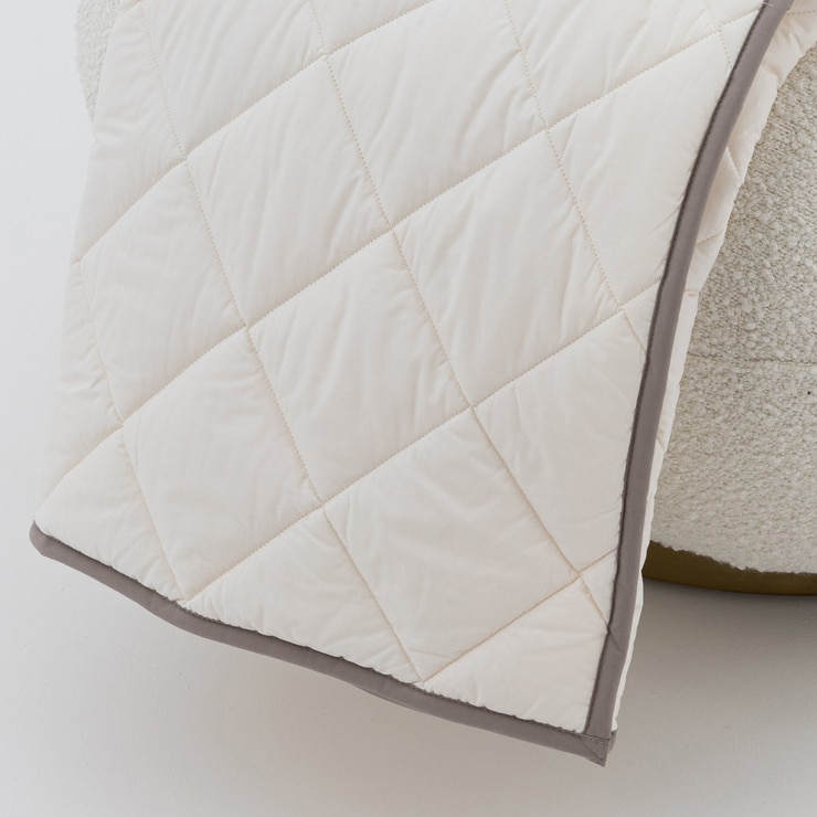 크리스피바바 마이 쁘띠 양모 블랭킷 - 화이트/모카