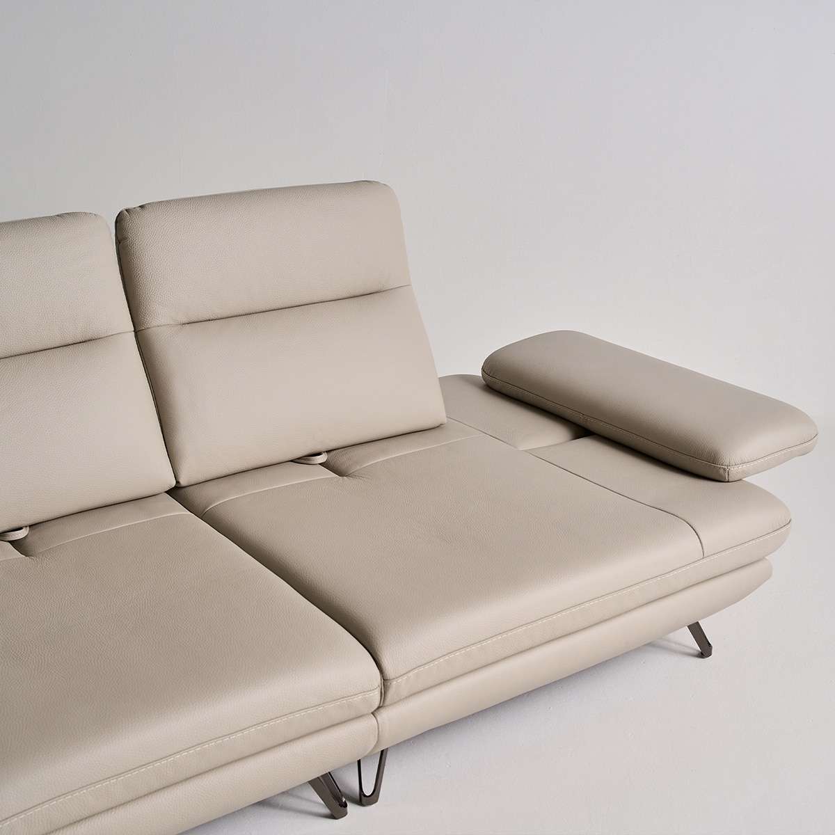 다우닝 모아나 스윙 전체 천연가죽 소파 3.5인