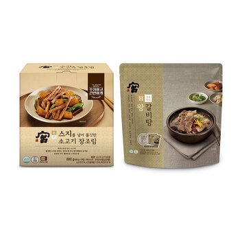 궁스지소고기장조림 440g x 2 + 왕갈비탕 1020 x 2