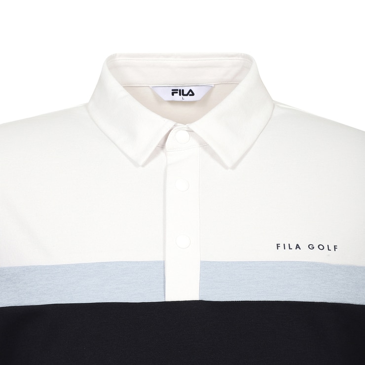 휠라 골프 남성 반팔 폴로티 - 다크네이비, XXL