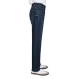 케네스콜 남성 플리스 테이퍼드 청바지 - 다크 인디고