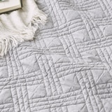 박홍근홈패션 워싱면 양모 스프레드 - 싱글, 그레이