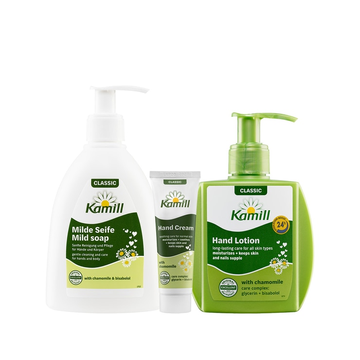 카밀 핸드워시 + 핸드로션 + 미니크림 세트