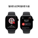 Apple 워치 10 46mm 제트블랙 블랙 스포츠 밴드 - S/M