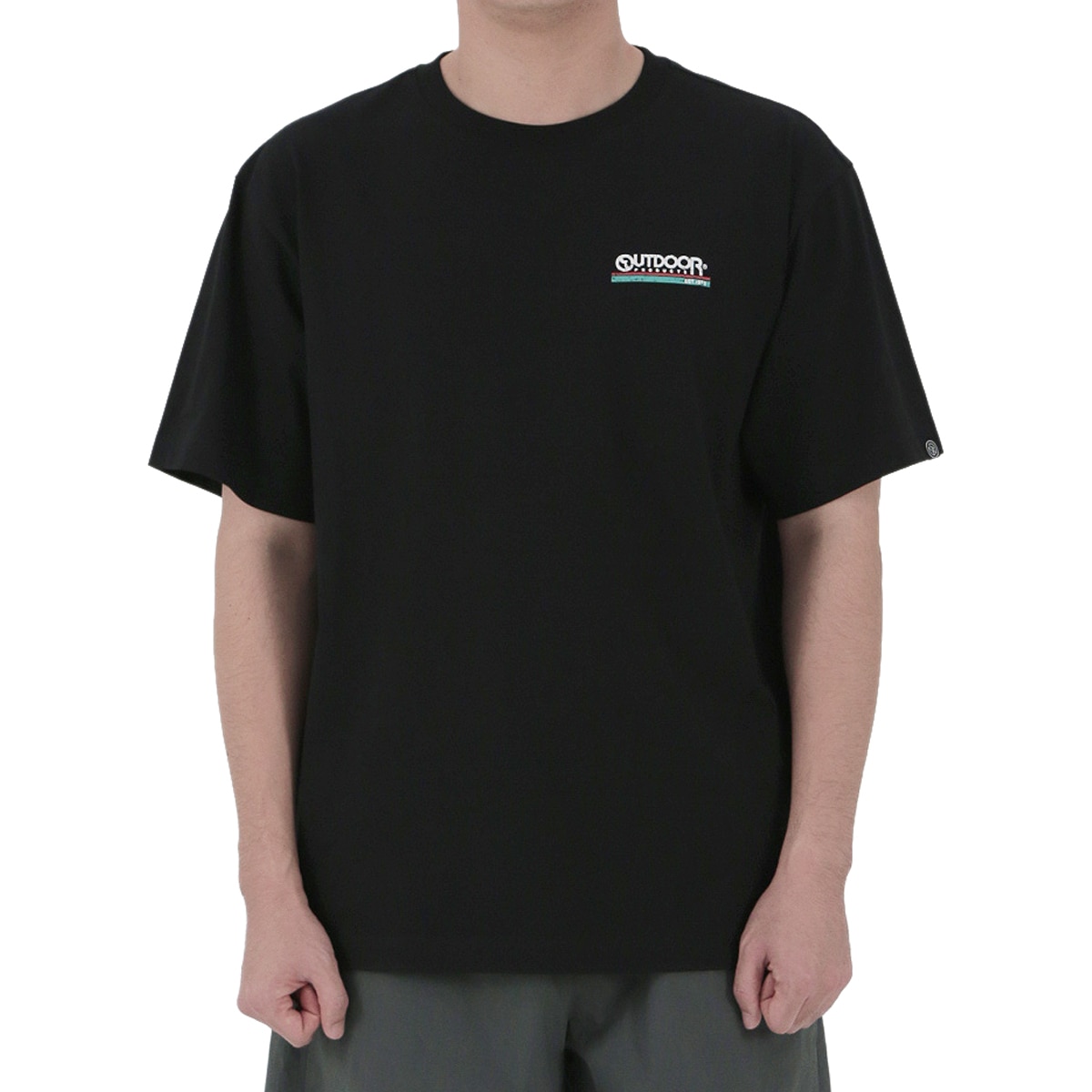 아웃도어프로덕츠 남성 반소매 티셔츠 - 블랙