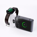 스마텍 도킹형 보조배터리 5000mAh x 2 - TYPE C 1개 + 라이트닝 1개