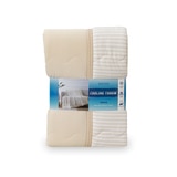 Berkshire 양면 쿨링 담요 152x178cm - 베이지스트라이프화이트