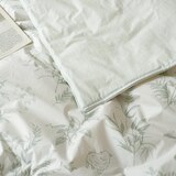 April At Home 80수면 프린트 파이핑 양모이불 - 싱글, 그린