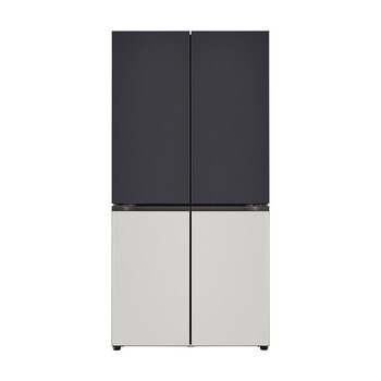 엘지 오브제 메탈 4도어 냉장고 870L, 블랙그레이