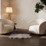 Mon Chateau 인조 밍크 러그 60x99cm - 그레이 Mon Chateau 인조 밍크 러그 60x99cm - 그레이