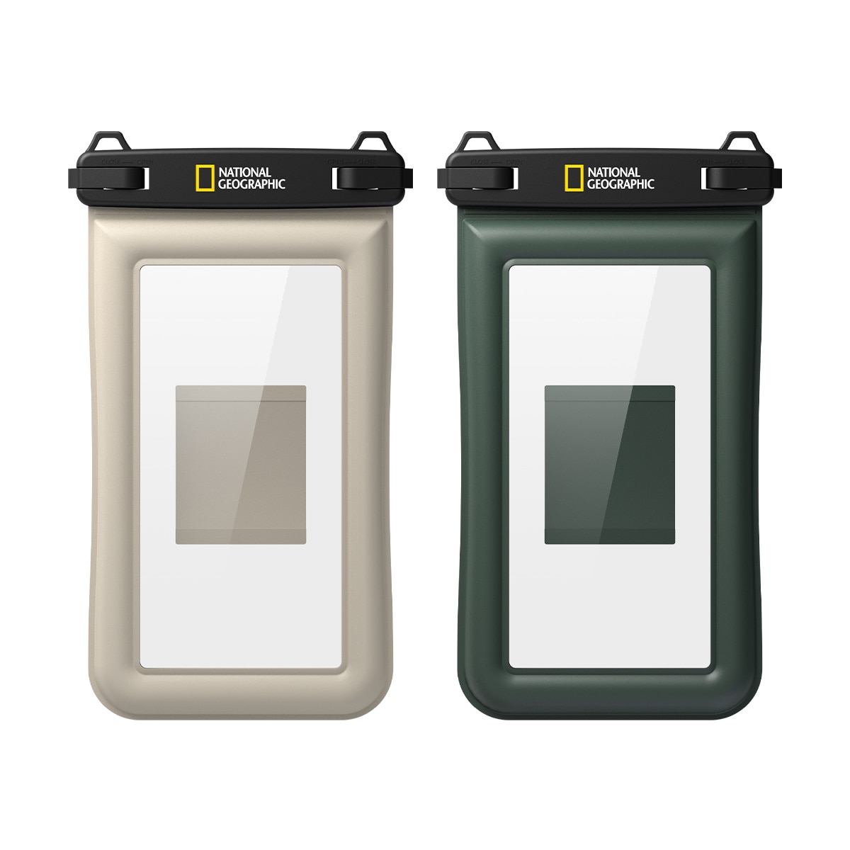 내셔널지오그래픽 스마트폰 방수팩 2개 - 베이지그린 내셔널지오그래픽 스마트폰 방수팩 2개 - 베이지그린