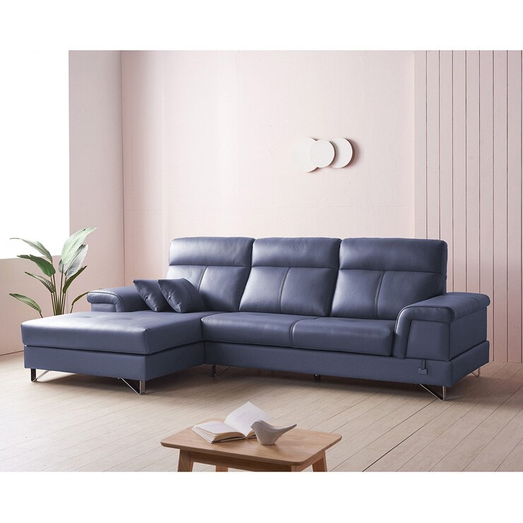 사트바 인헤런트 통가죽 카우치 4인 소파