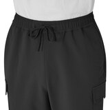 케네스콜 남성 나일론 플리스 카고 조거 - 블랙, 36