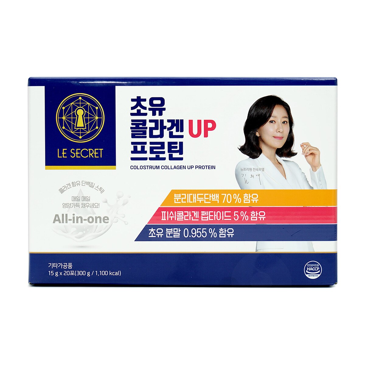르시크릿 초유 콜라겐UP 프로틴 15g x 20포