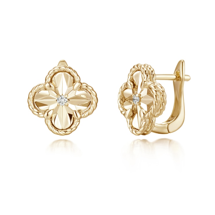 론드 에클레어 다아아 귀걸이총 0.02캐럿