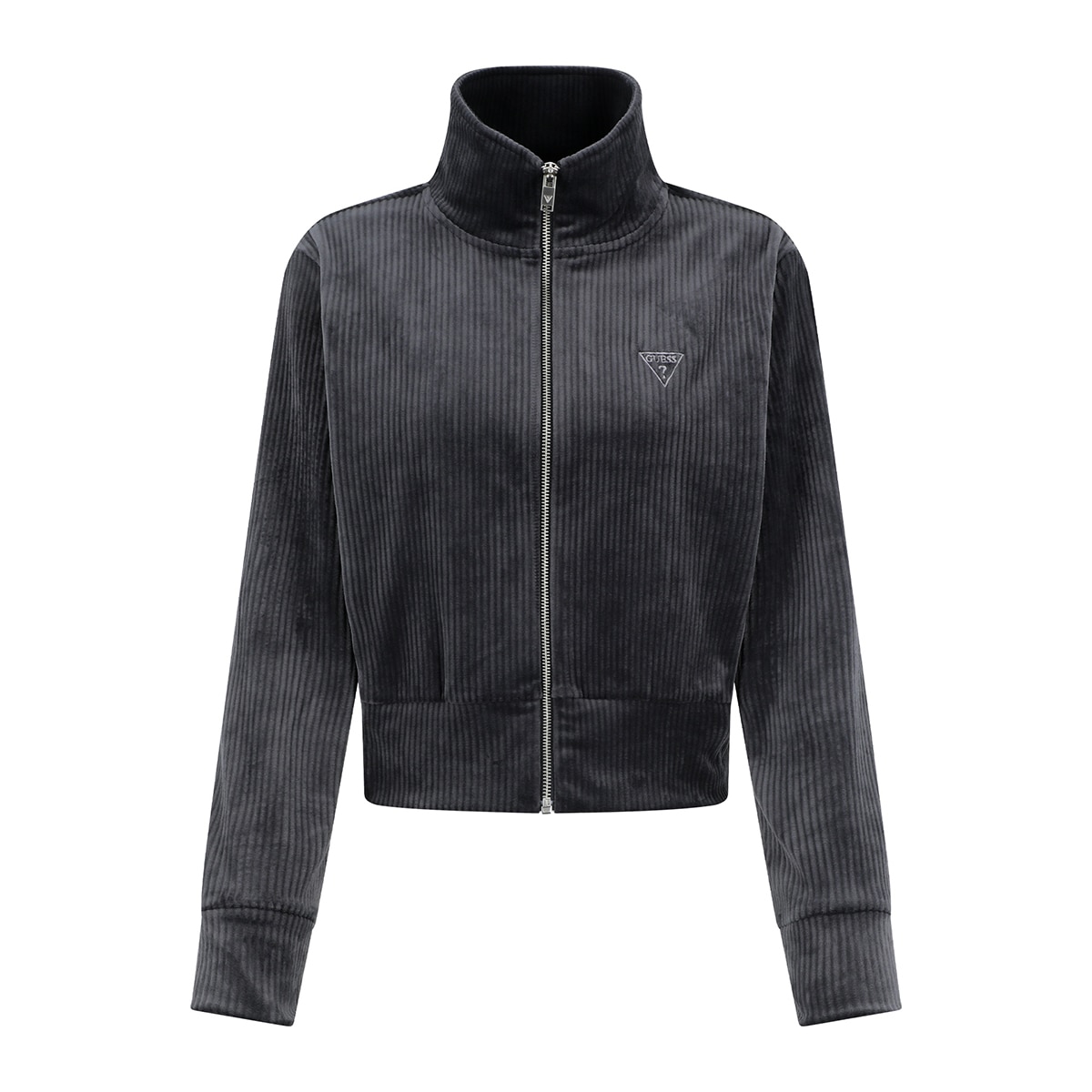 게스 여성 벨루어 코듀로이 집업