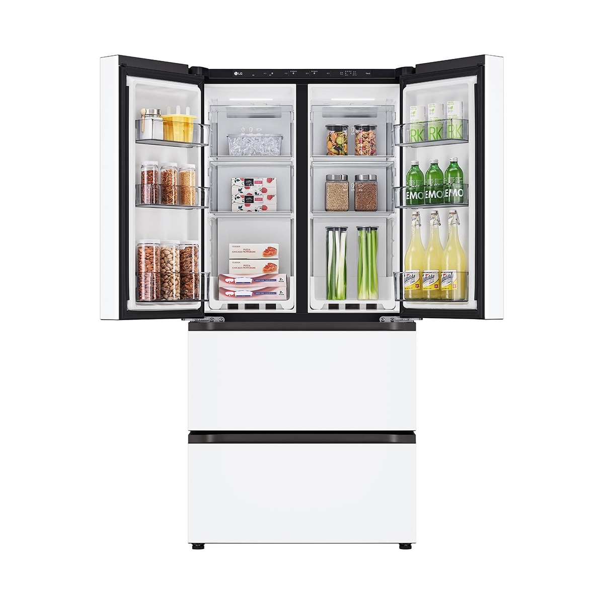 엘지 디오스 AI 오브제컬렉션 김치톡톡 491L -메탈 에센스화이트