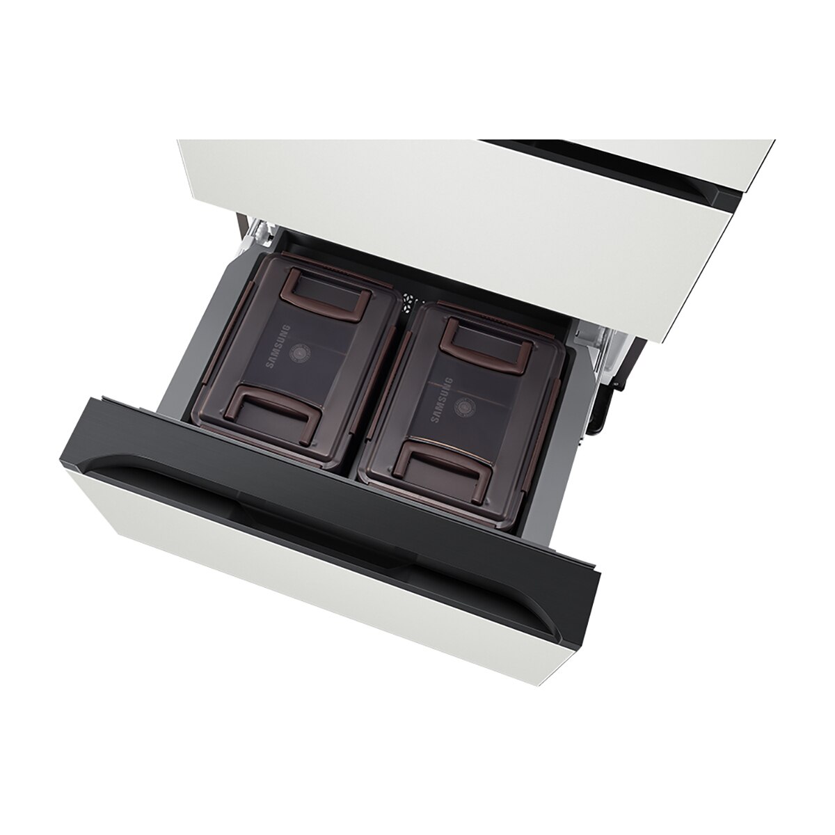 삼성 비스포크 AI 김치플러스 4도어 490L, 코타화이트