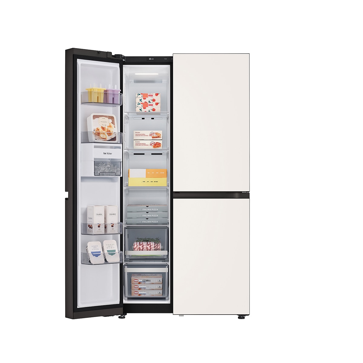 엘지 오브제 AI 매직스페이스 양문형 652L,글라스 베이지 엘지 오브제 AI 매직스페이스 양문형 652L,글라스 베이지