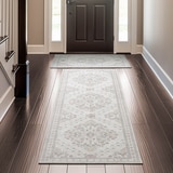 Wyatt&Ash 워셔블 러그 & 러너 세트 - 아이보리