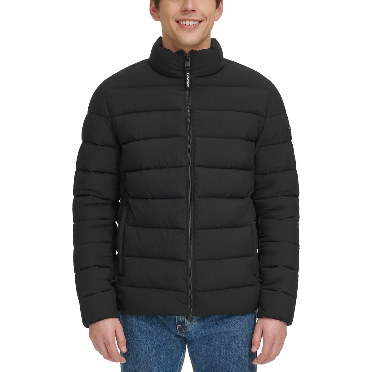 캘빈클라인 남성 스트레치 푸퍼 재킷 - 블랙, S