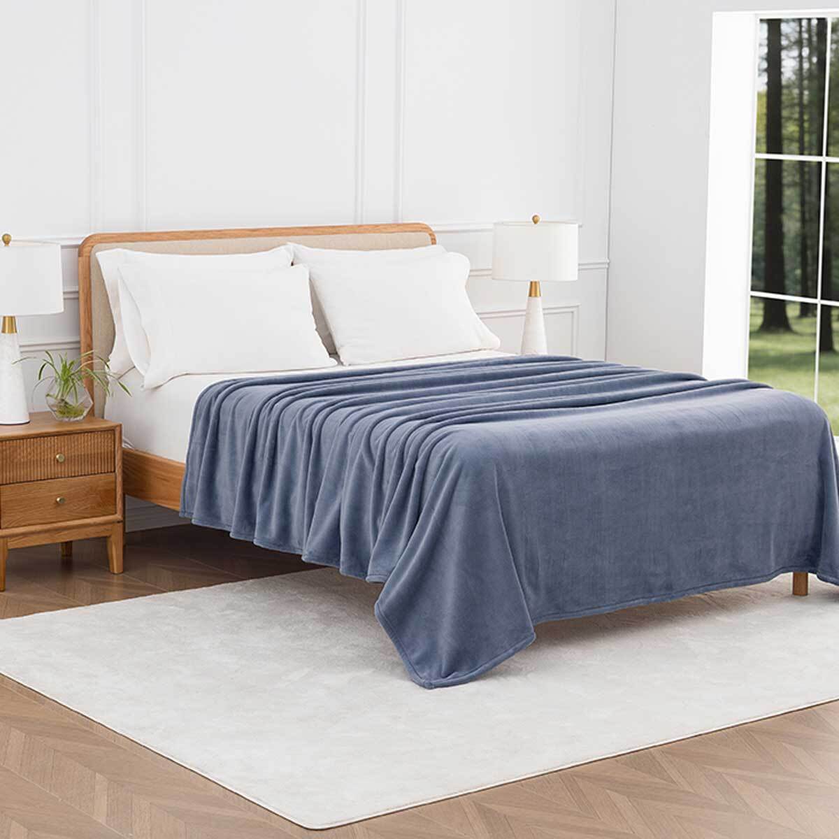 Berkshire 럭스 로프트 담요 249 x 234cm - 블루 Berkshire 럭스 로프트 담요 249 x 234cm - 블루
