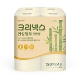 크리넥스 안심 밤부 키친타월 150매 x 4롤 x 3