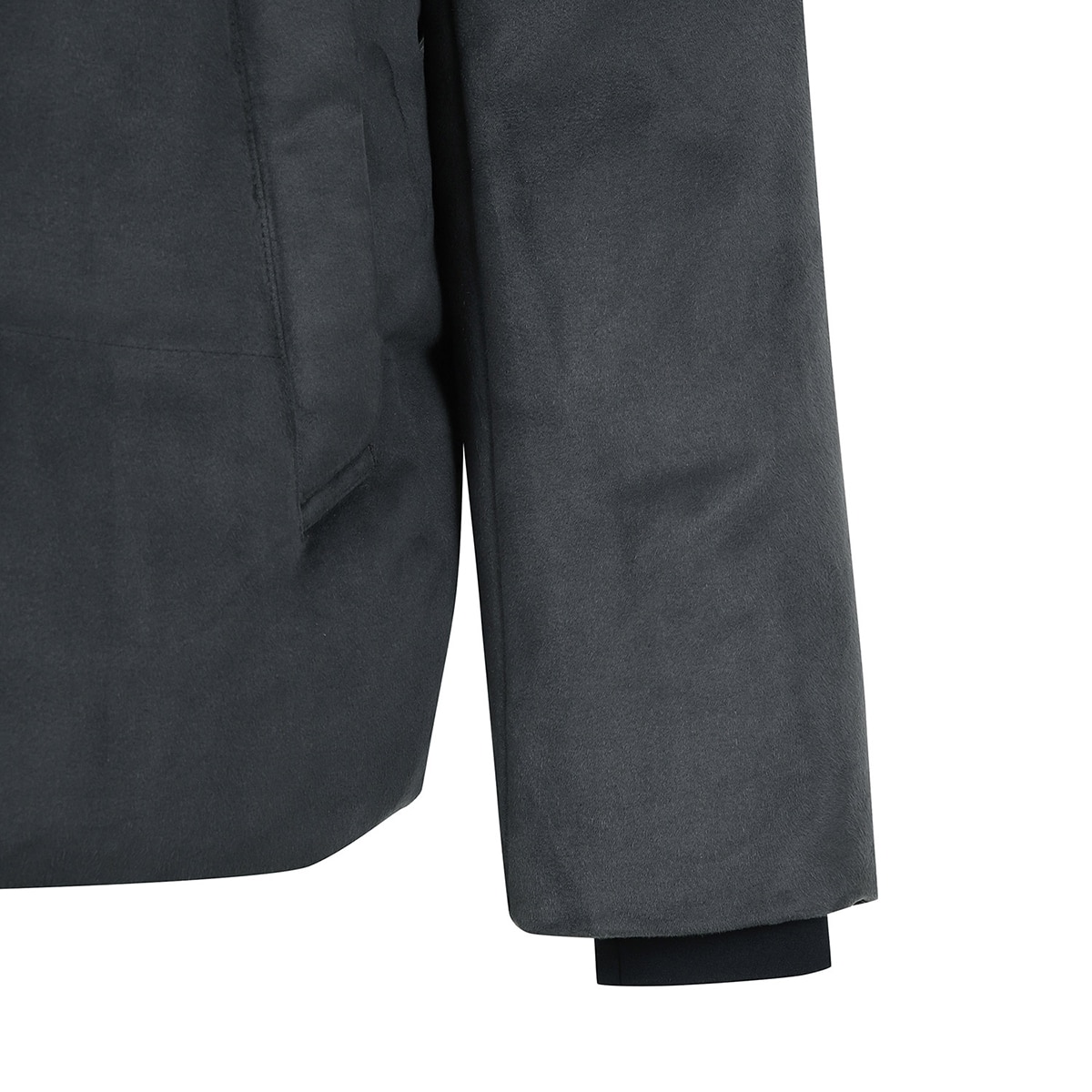 슈페리어 남성 스웨이드 다운 자켓 - 다크그레이, XL