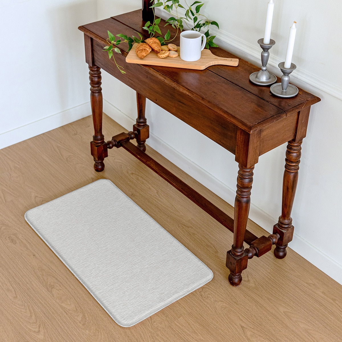 파크론 볼륨 주방매트 - 소형, 80 x 44 x 2cm, 레몬티 / 미스트그레이