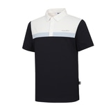 휠라 골프 남성 반팔 폴로티 - 다크네이비 휠라 골프 남성 반팔 폴로티 - 다크네이비