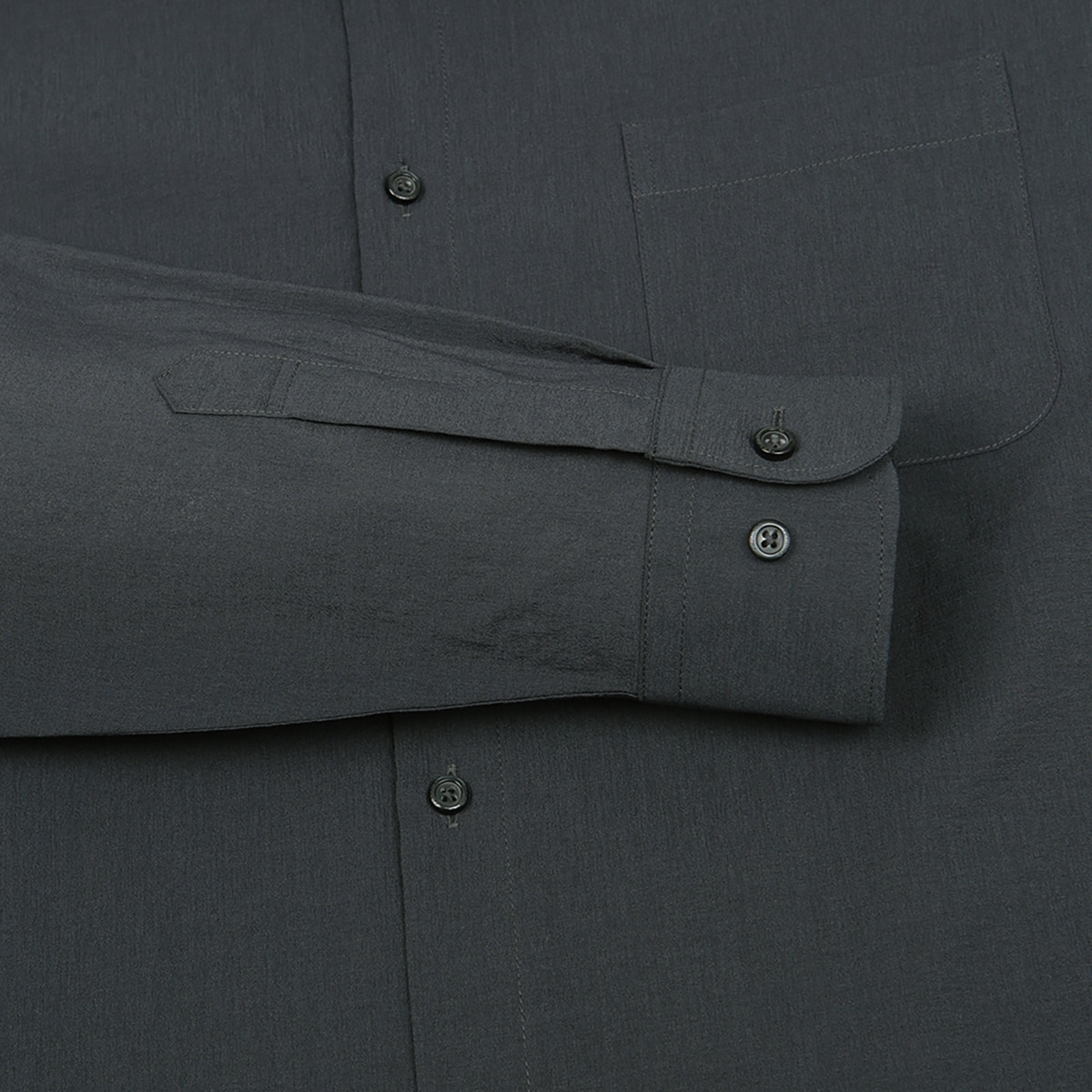 레노마 남성 긴소매 캐주얼 셔츠 - 그레이