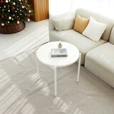 끌리마 DIY 다용도 화이트 원형 협탁 테이블 600