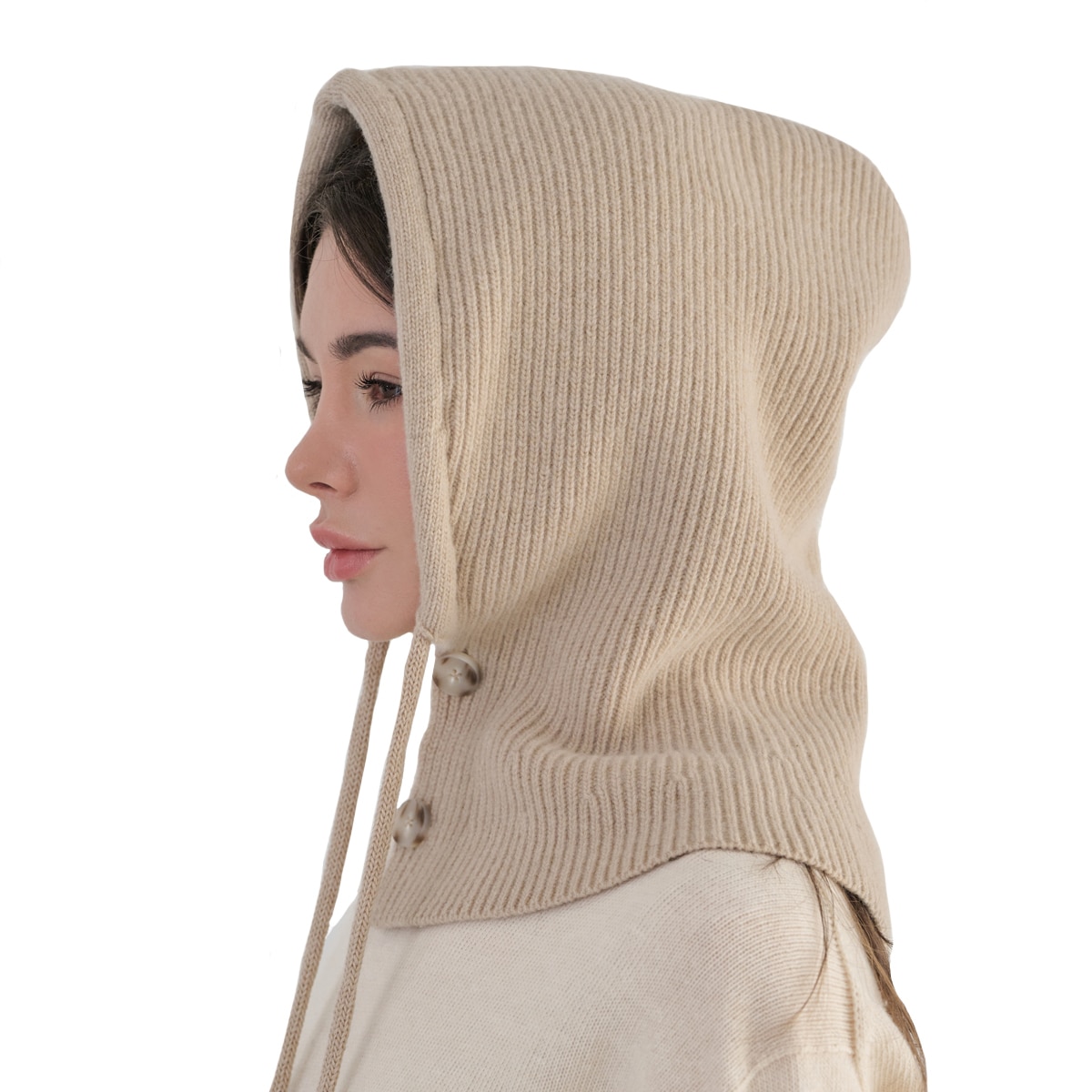 안드레아바나 울 바라클라바 - 베이지