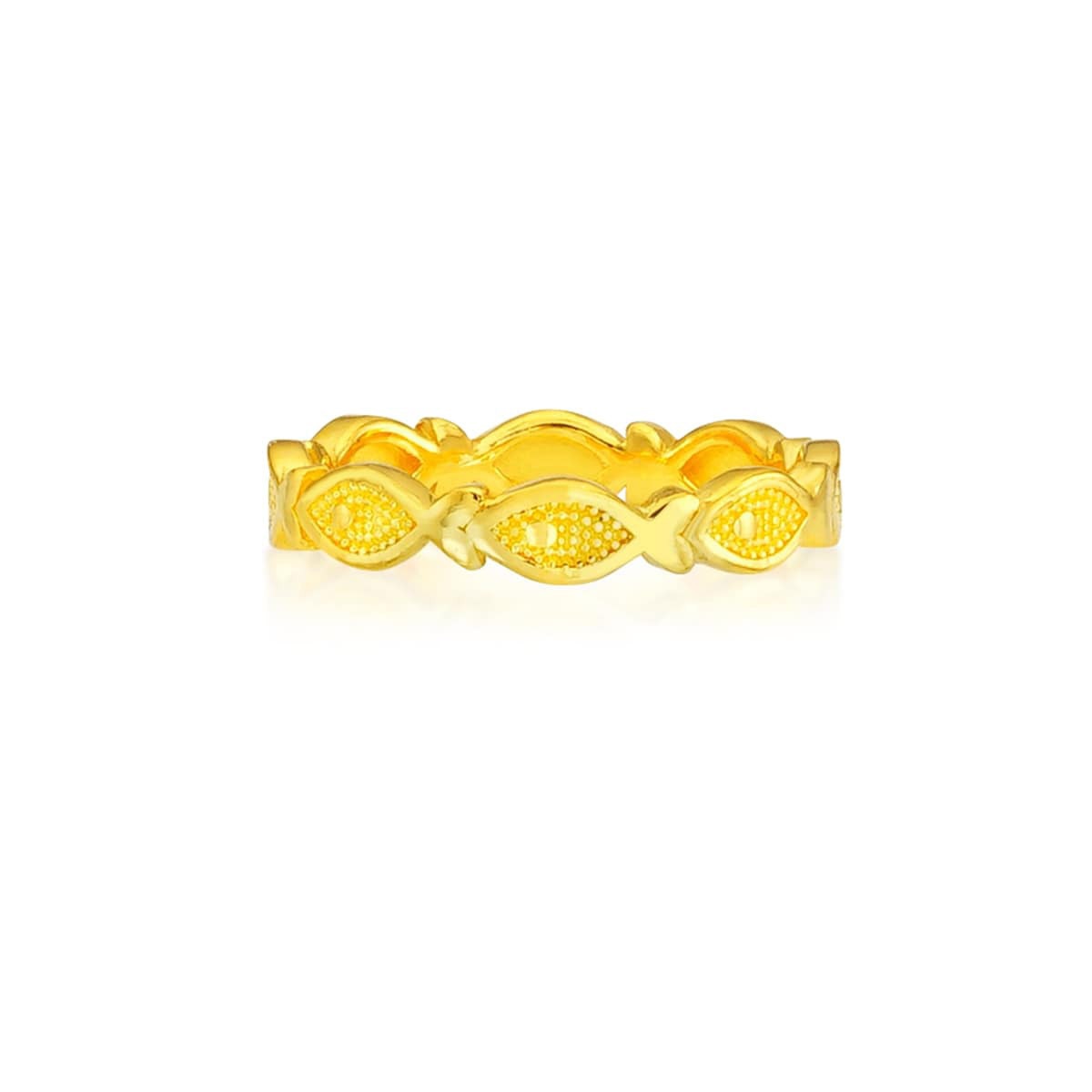 24K 순금 반지 3.75g - 행운의 물고기