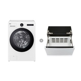 엘지 오브제 워시콤보 + 수납함 화이트 세탁24kg & 건조15kg