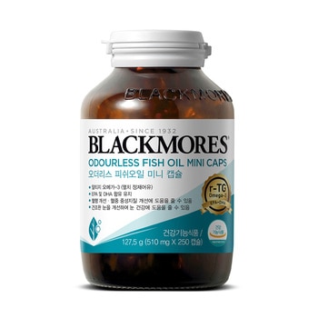 블랙모어스 rTG 피쉬오일 미니 캡슐 / 510mg x 250